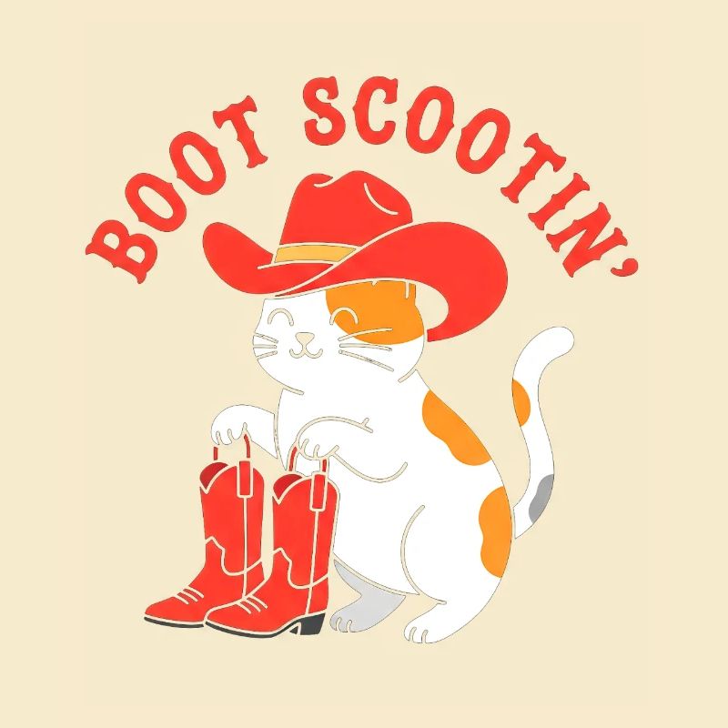 Boot Scootin Katze