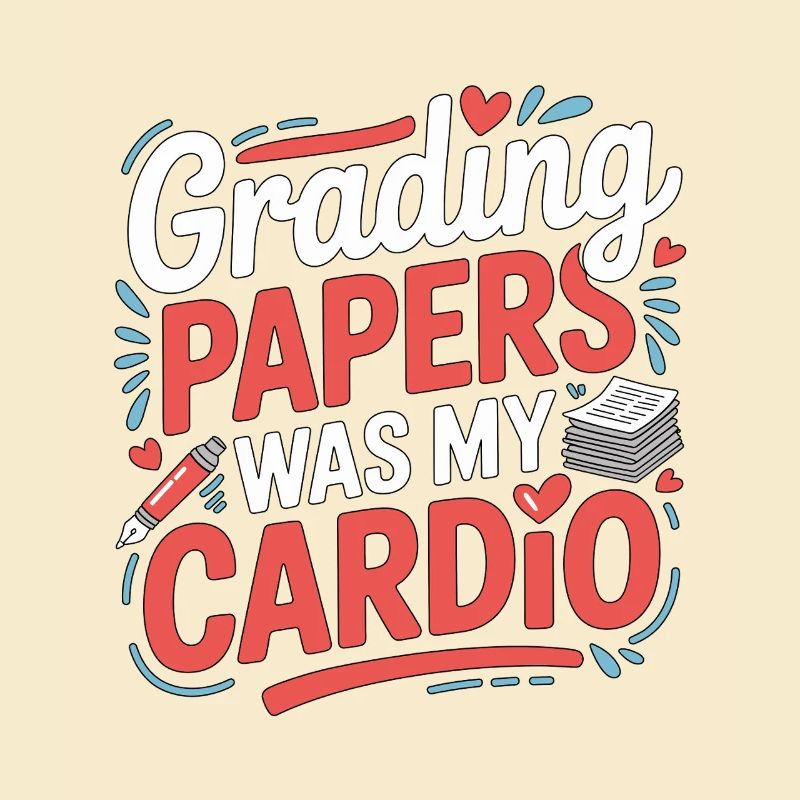 Retired Teacher Grading Papers Was My Instructor