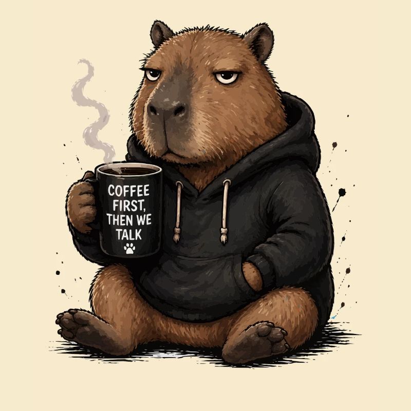 Premier sweat à capuche Coffee Beaver Pullover