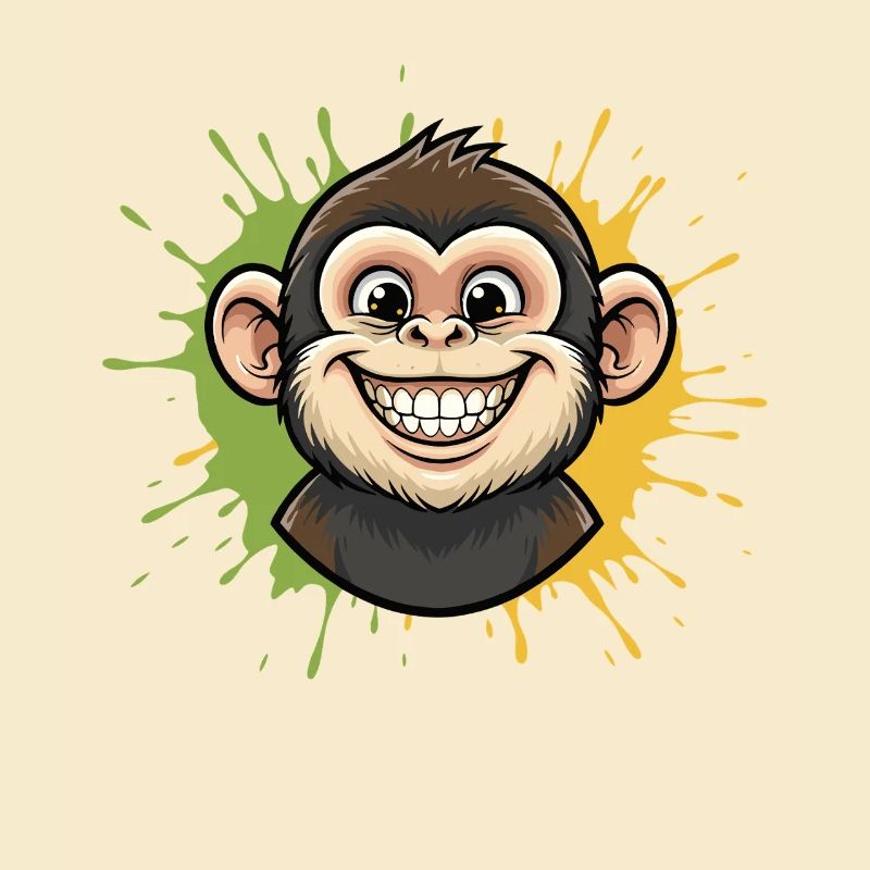 Colorful Monkey Splash