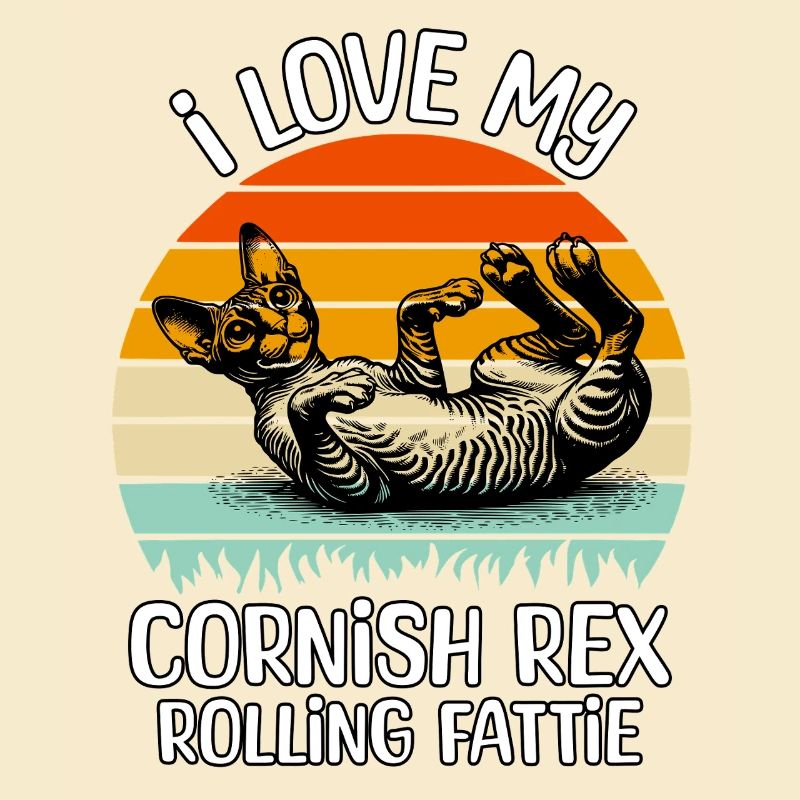 Funny Cornish Rex Cat