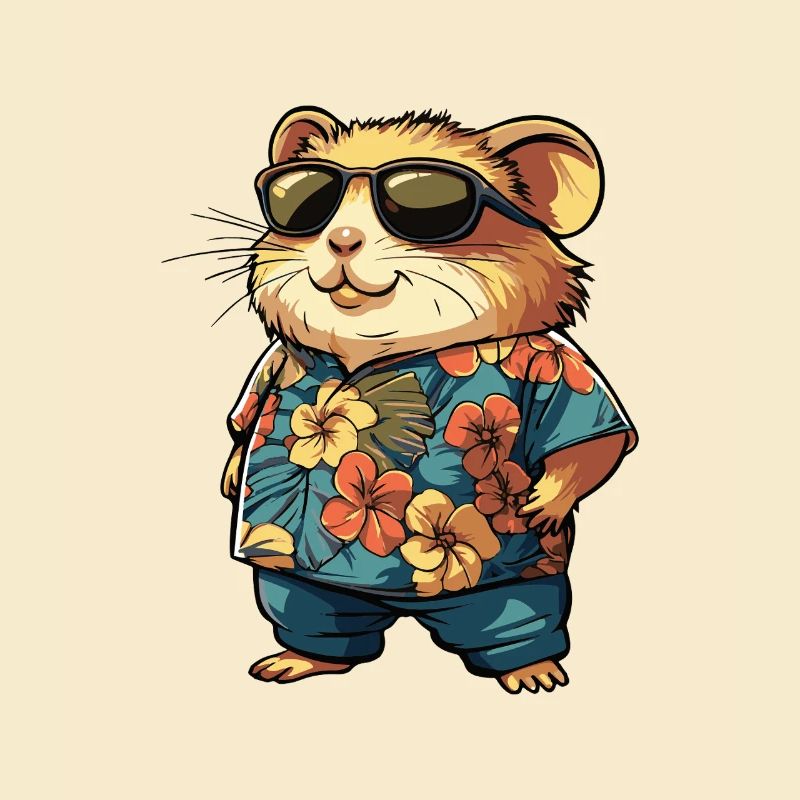 Hamster Comic Urlaub