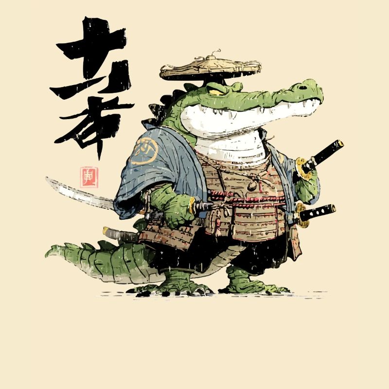Duelliste samouraï alligator