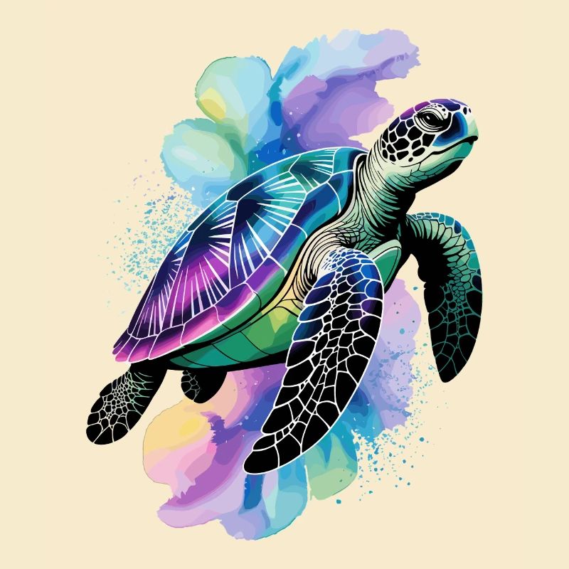 Sea turtle, turtle, water turtle