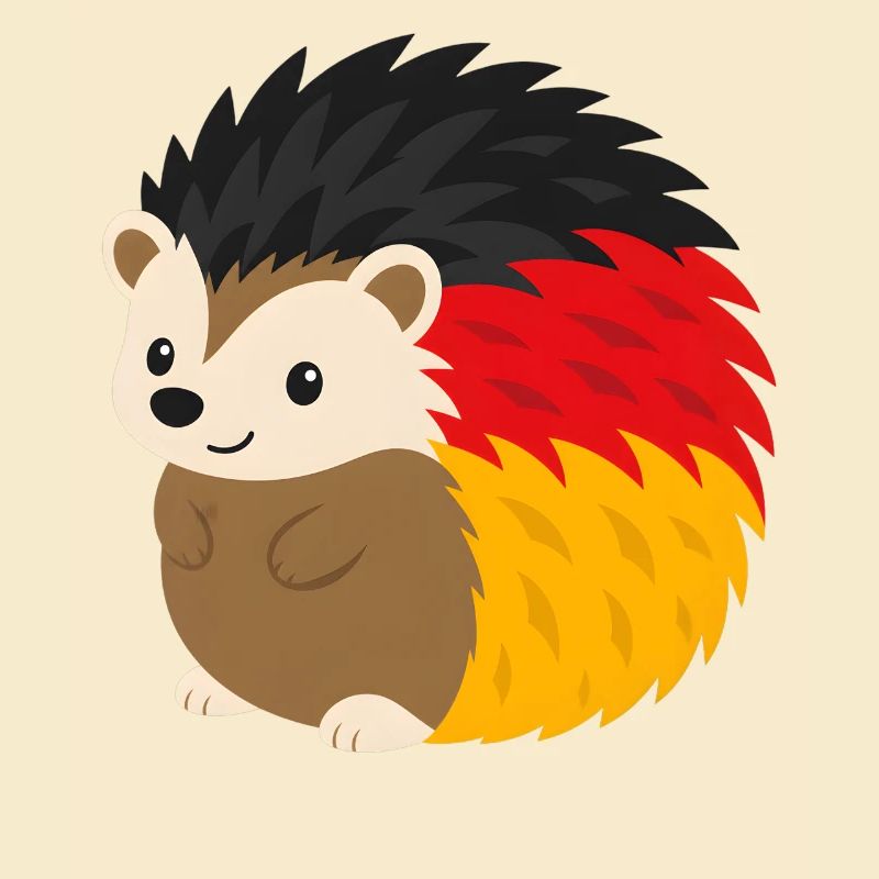 Regenbogen-Igel Design