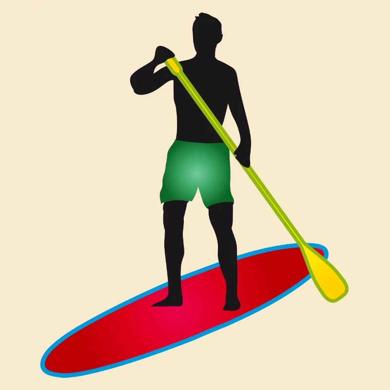 Stand up paddle - Homme avec paddle board