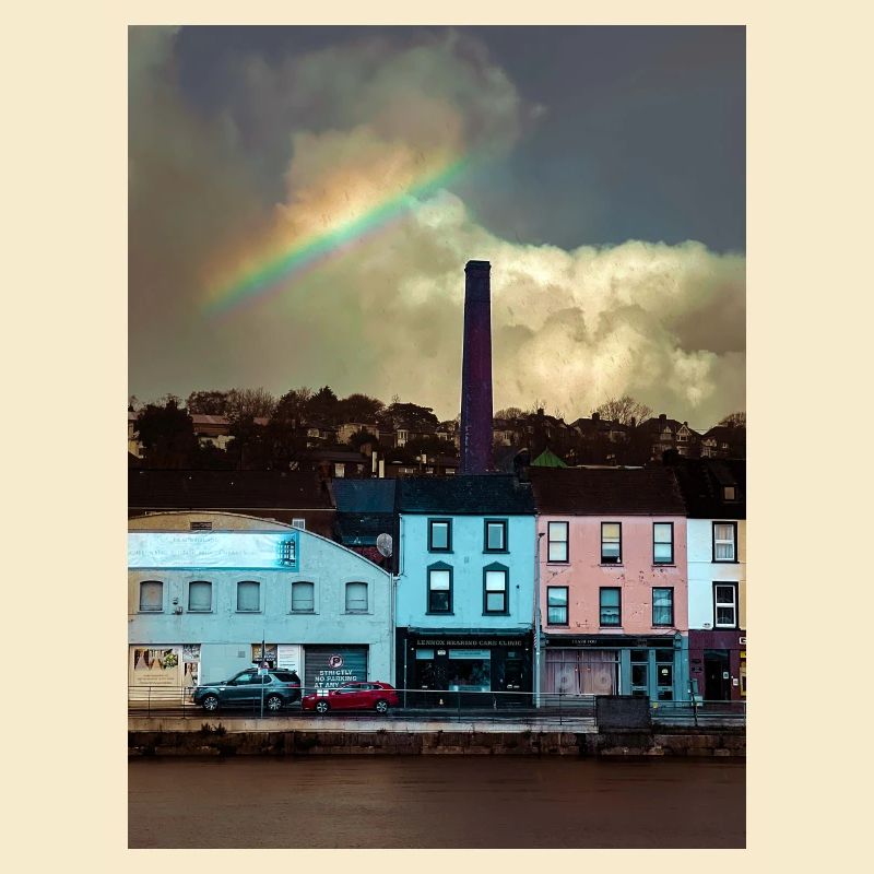 Cork City: Ein Regenbogen über Patrick's Quay