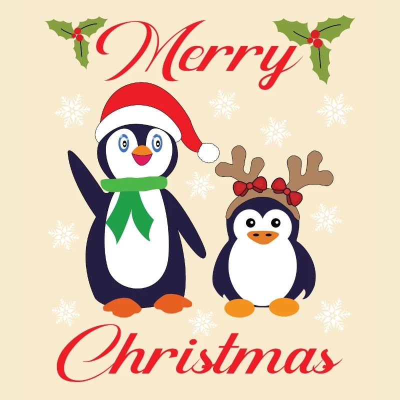 JOYEUX NOËL AVEC LES PINGOUINS DE NOËL