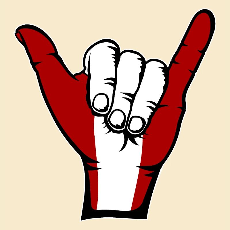 Drapeau du Pérou Symbole de surf