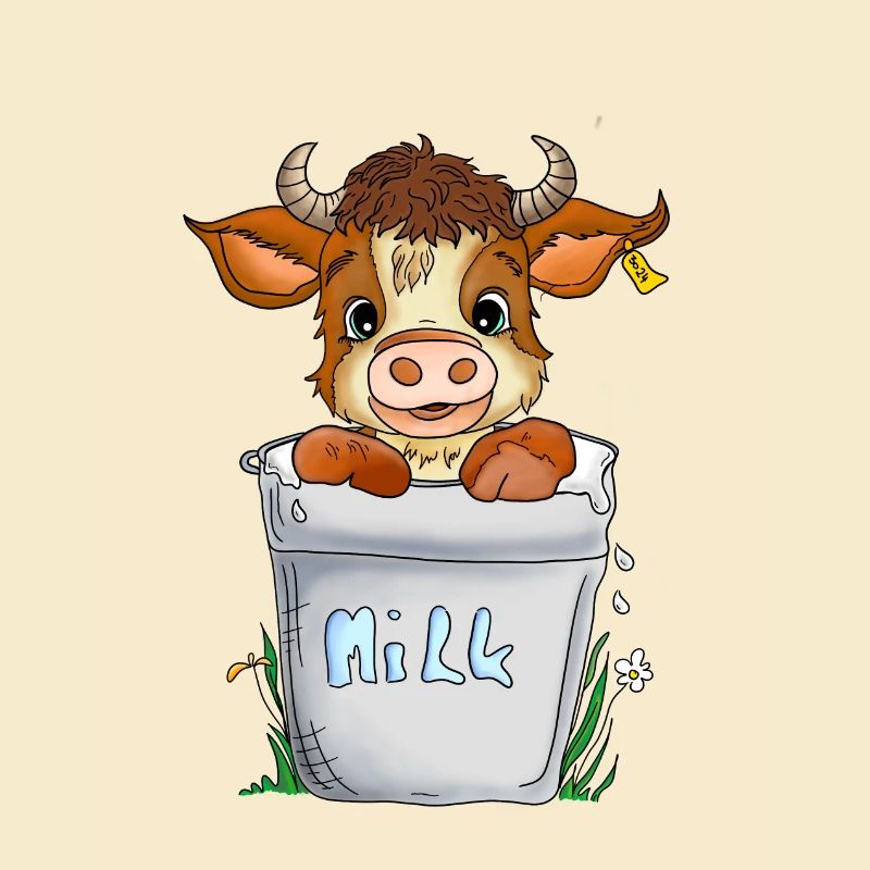 Cheerful cow