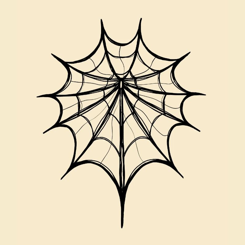 Abstract Spider Web – Line Art