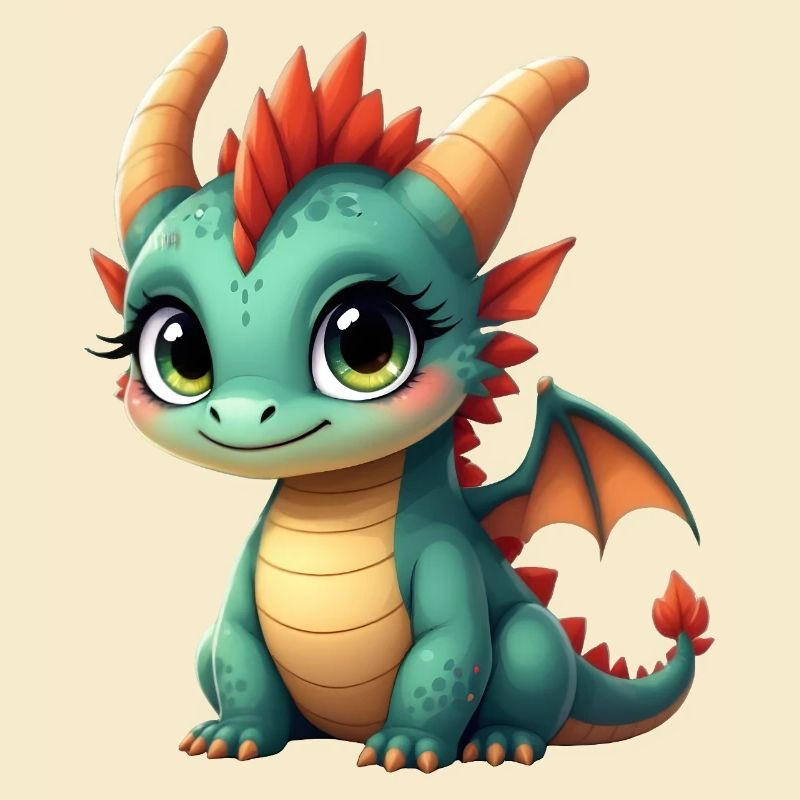 Mignon bébé dragon