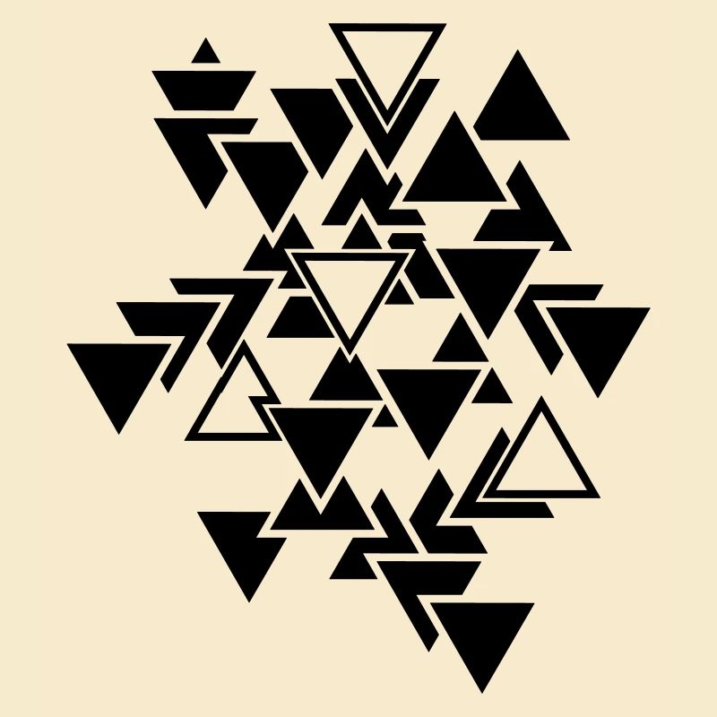 Triangles graphic pattern