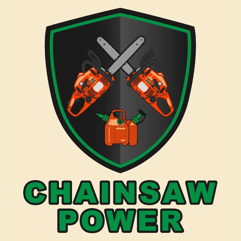 Blason de puissance de tronçonneuse - Boîte combi de carburant