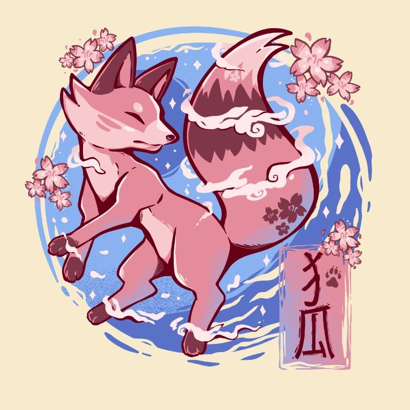 Renard Fleur du ciel