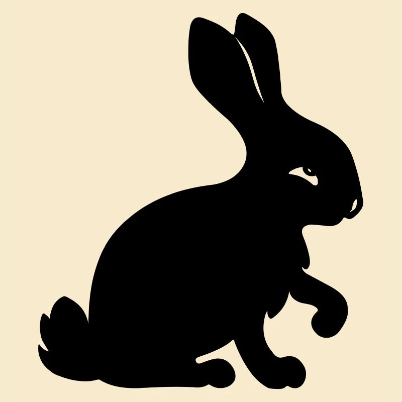Image d’ombre de lapin année du lapin