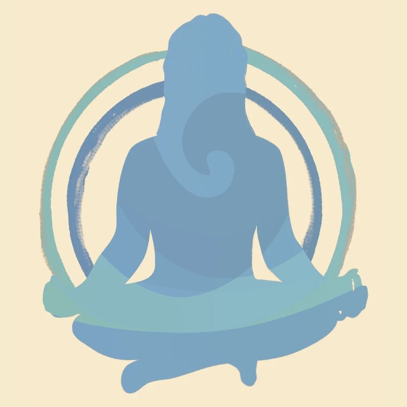 Conception de silhouettes de méditation Boho Yoga