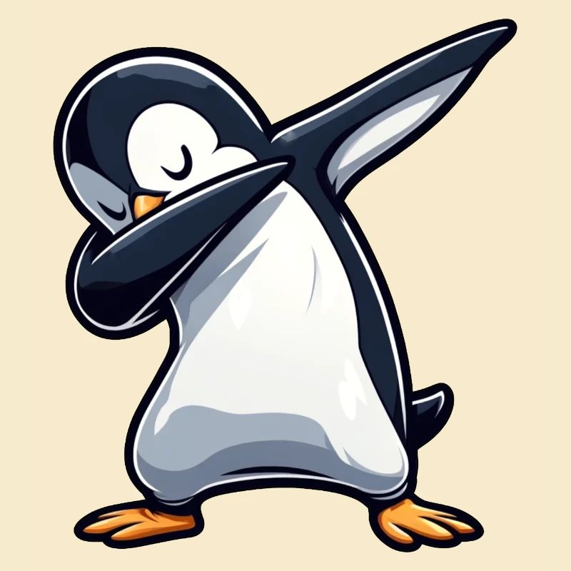 Pingouin Dab Dabbing Cool Décontracté