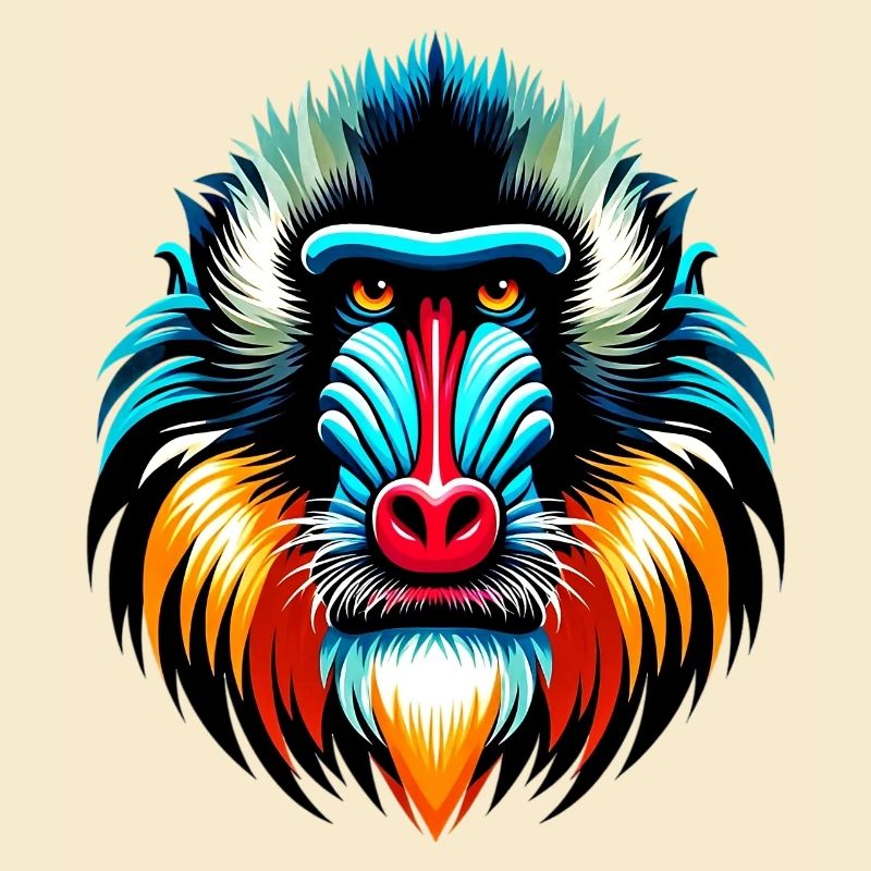 Mandrill monkey