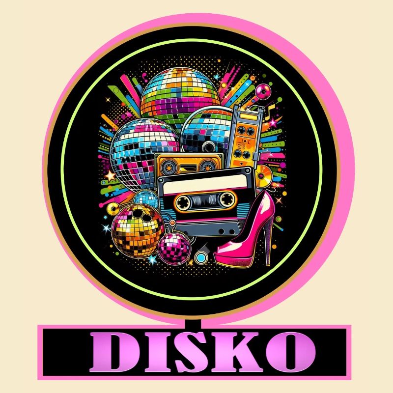Disco Retro Kassette Neon Glanz