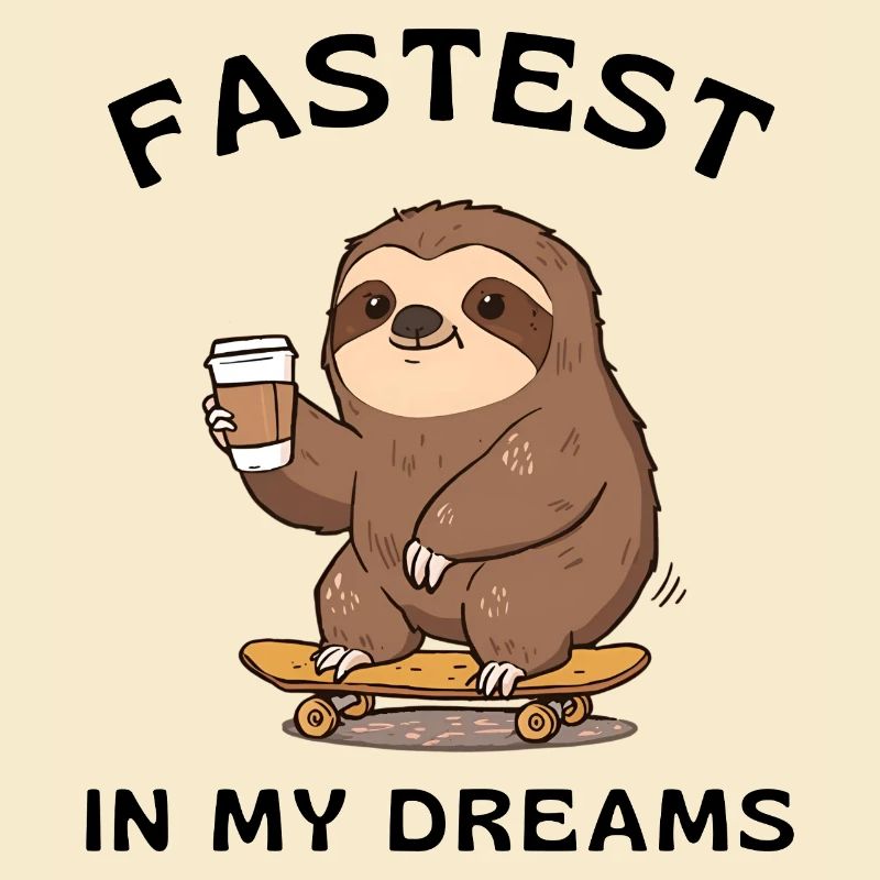Sloth Skateboard Coffee – Le plus rapide de mes rêves