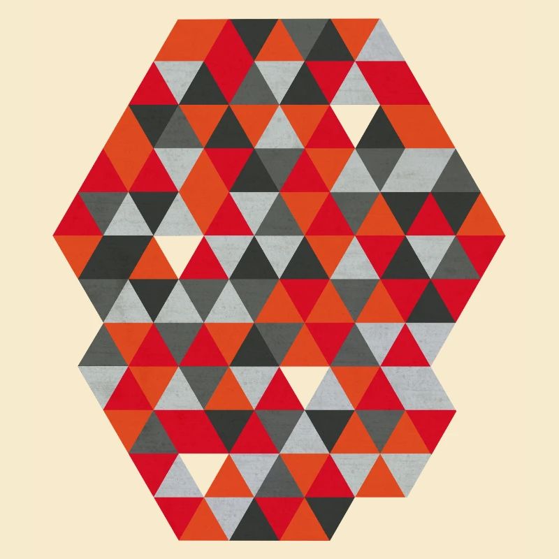 Triangles géométriques Geometrisches Hexagon