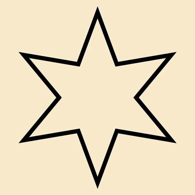 Étoile à six branches - étoile à six branches