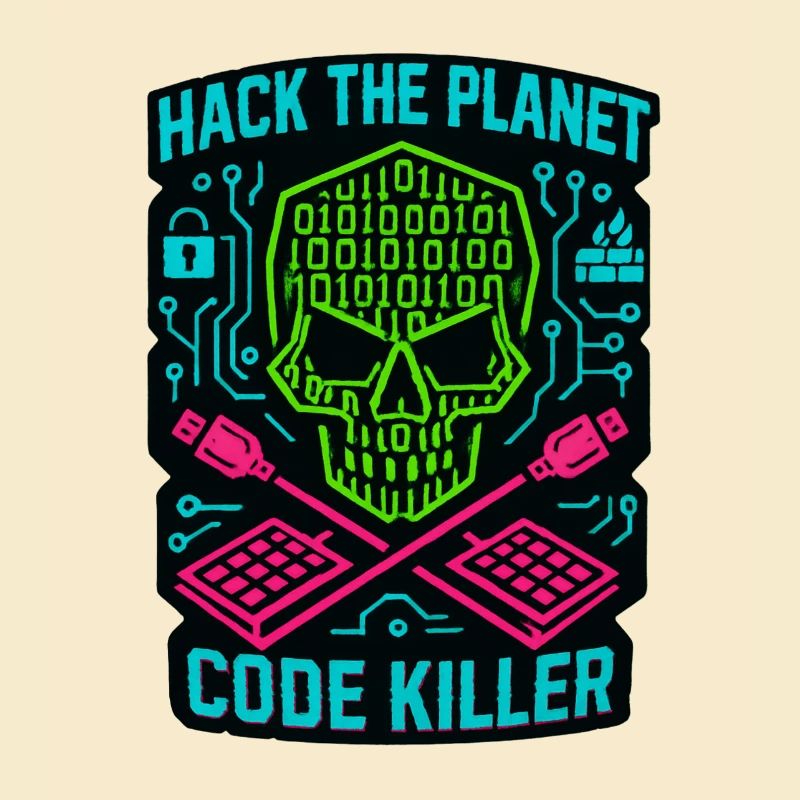Hack the Planet Code Killer – Cybersicherheit