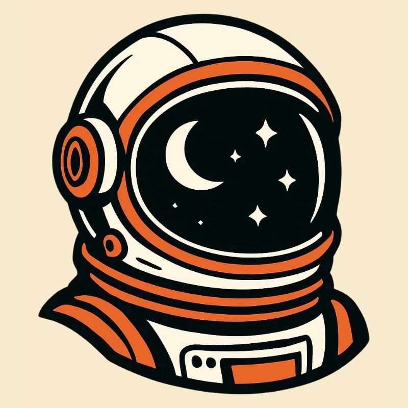 Astronaute dans le ciel nocturne