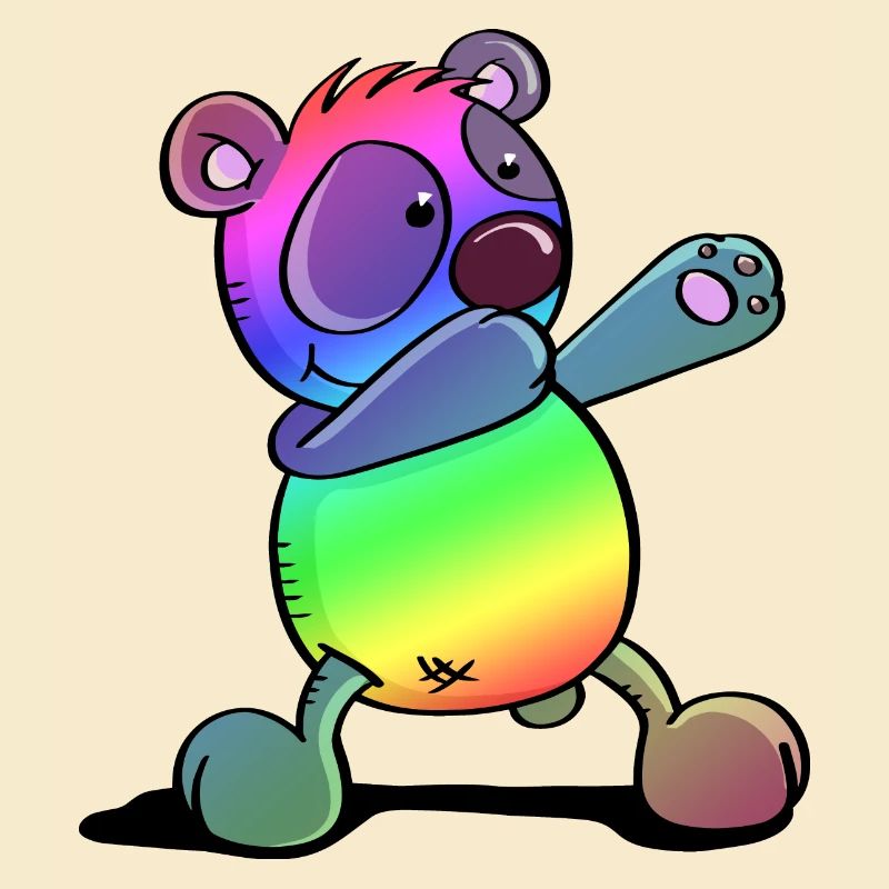 Bunter Pandabär - Dab Dance - Dabbing - Panda