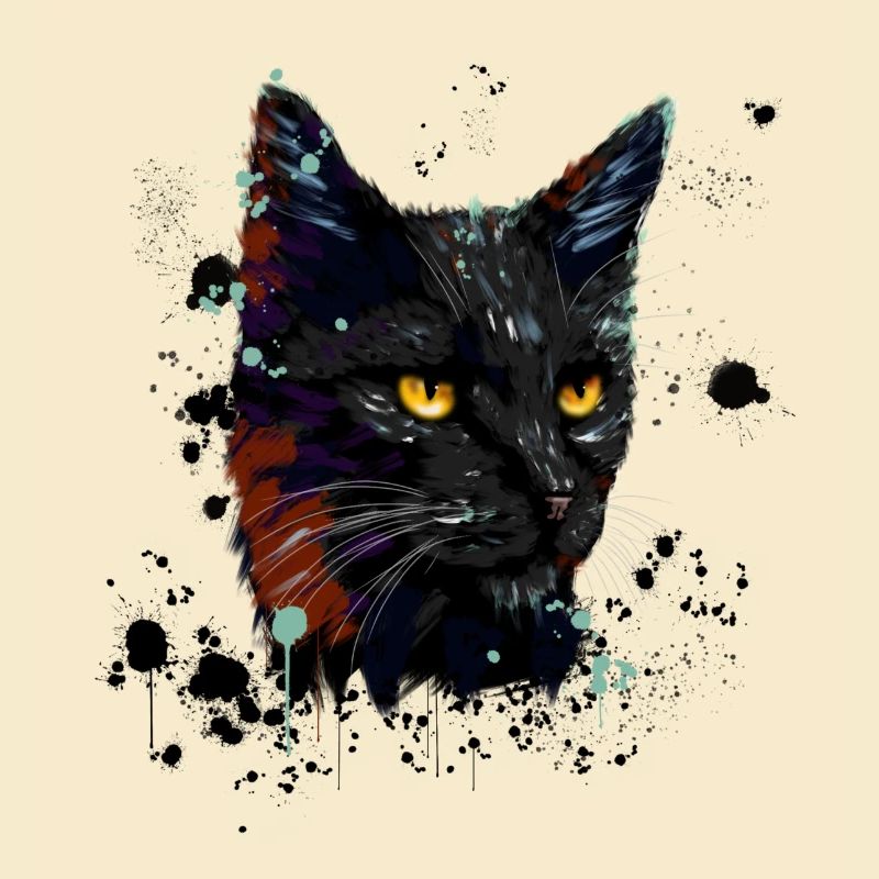 Aquarelle de chat