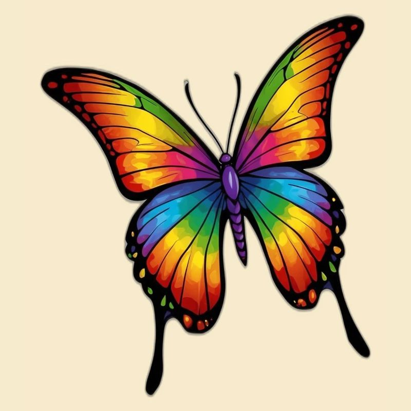 Regenbogen Schmetterling