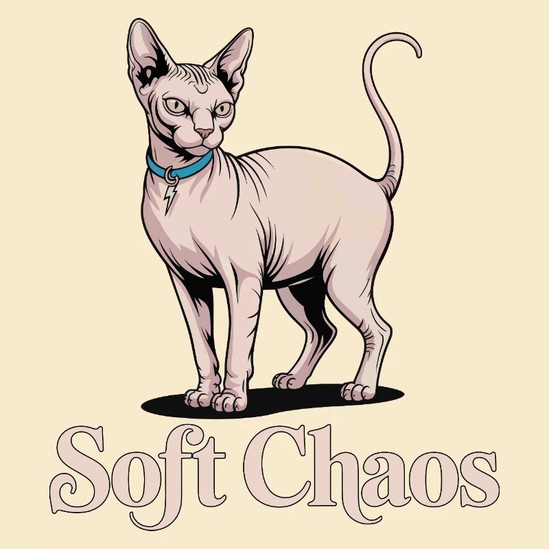 Soft Chaos Sphynx Cat