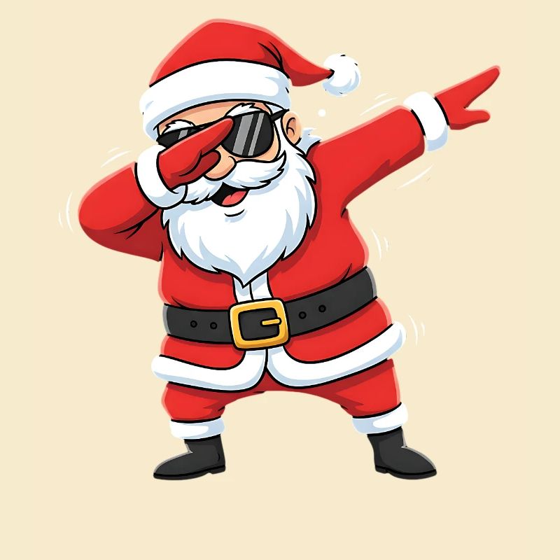 Lustiger Dabbing Weihnachtsmann Dab Santa