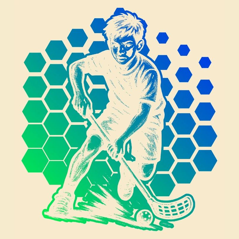 Conception compacte de floorball pour floorball