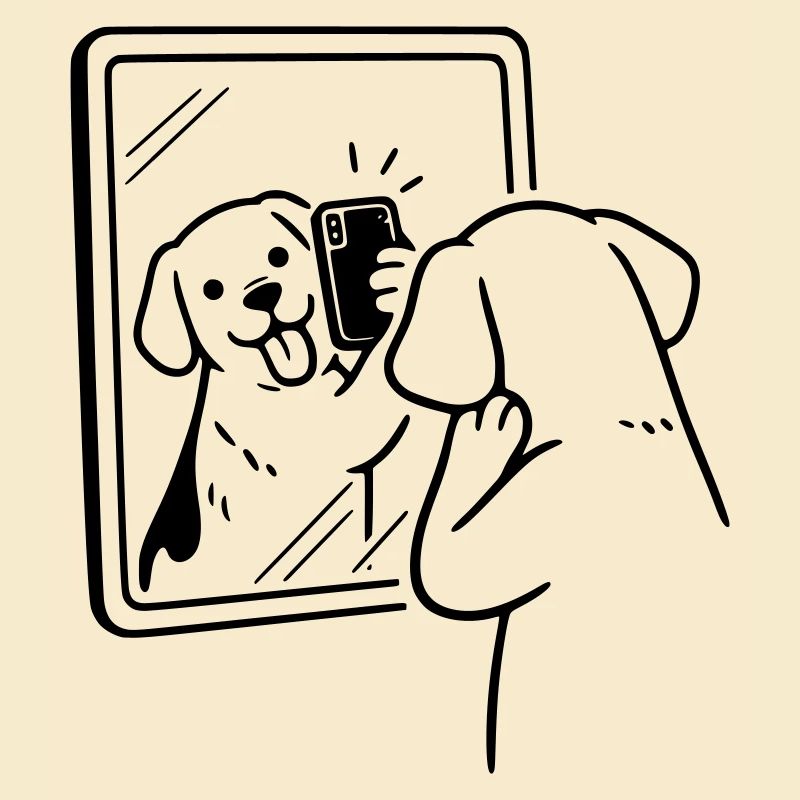 selfie dog hund
