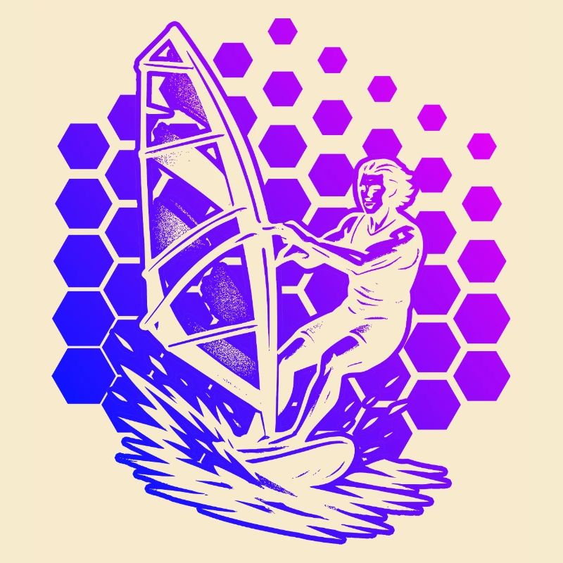 Klare Windsurfing Botschaft