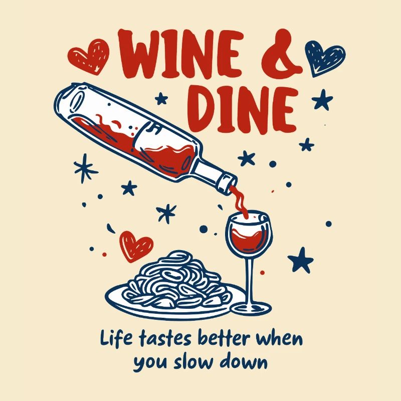 Vin et Dîner – Amour des pâtes et Déclaration de plaisir