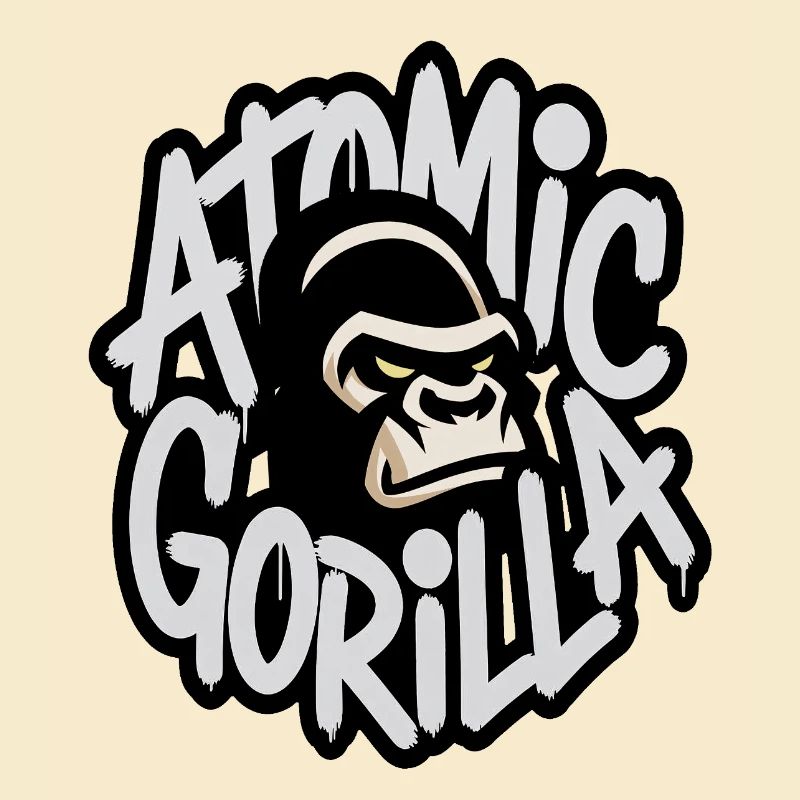 Atom-Gorilla-Graffiti-Emblem