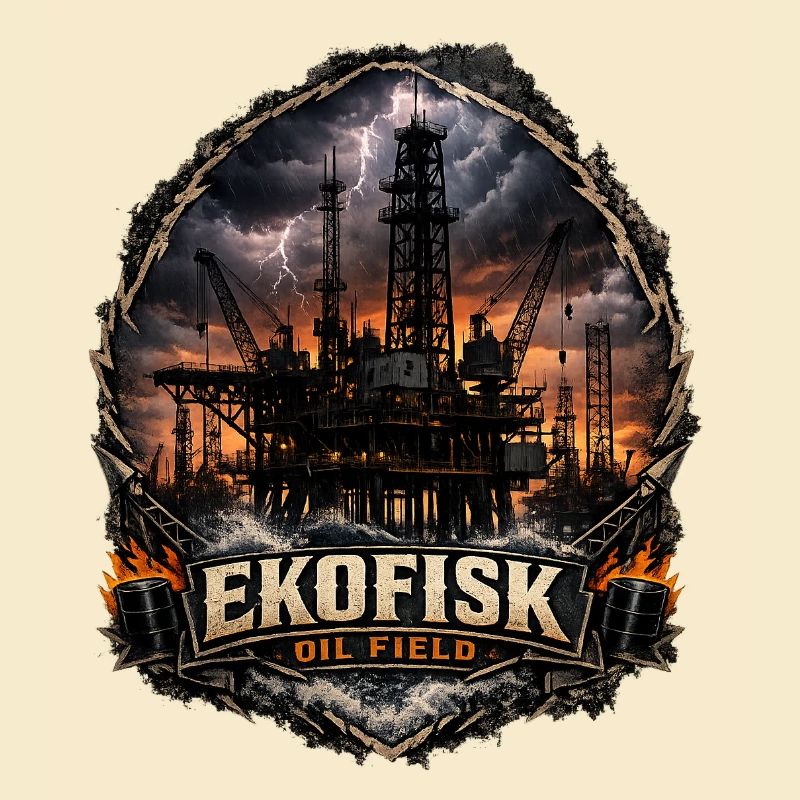 Conception de tempête dans le champ pétrolifère Ecofisk