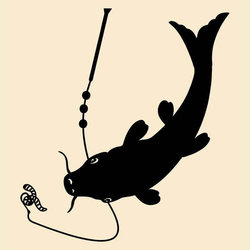 Logo Fish at bait on hameçon