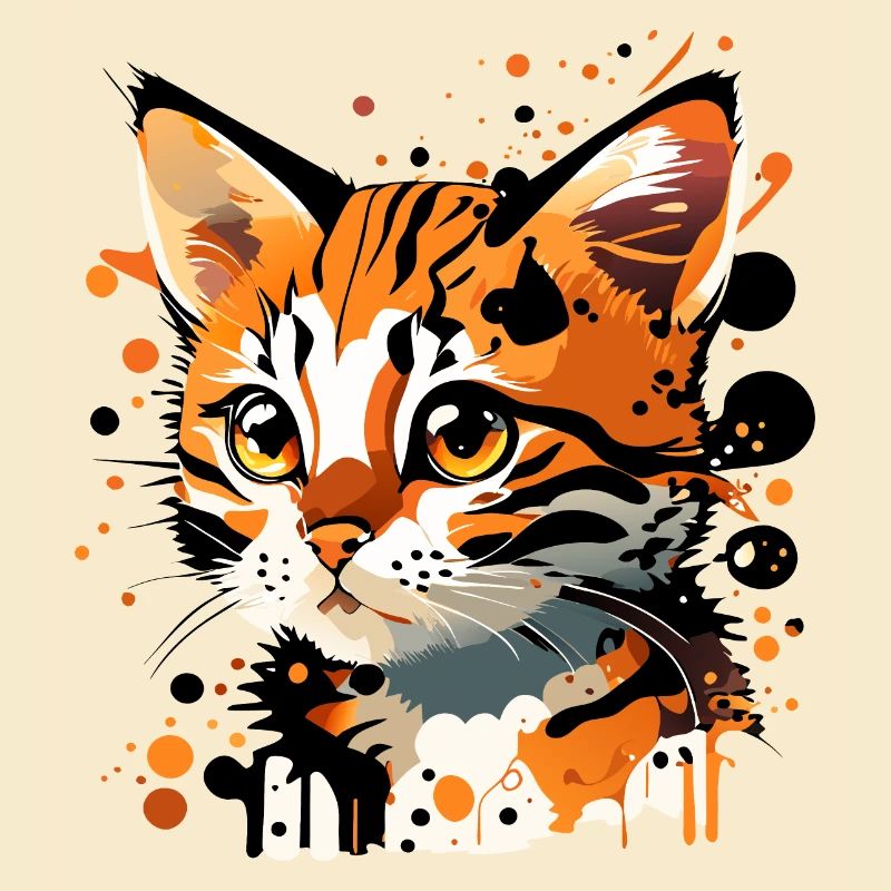 getigertes Kätzchen