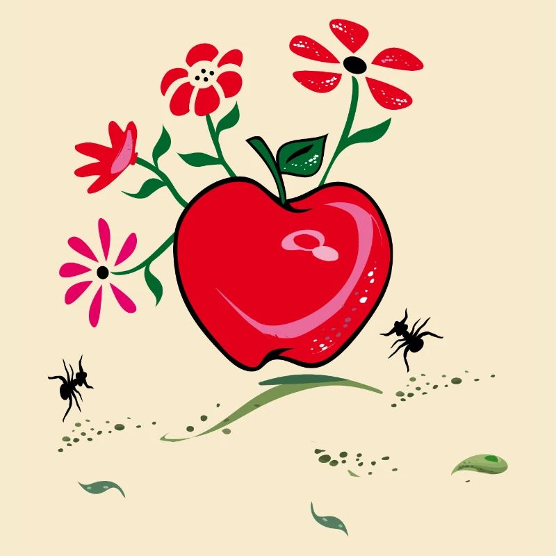 Pomme, Salutation Fleur, Fourmis