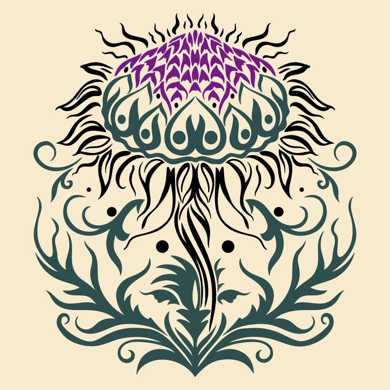 Distel lila Thistle