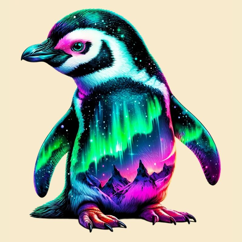 Aurora Borealis Pinguin