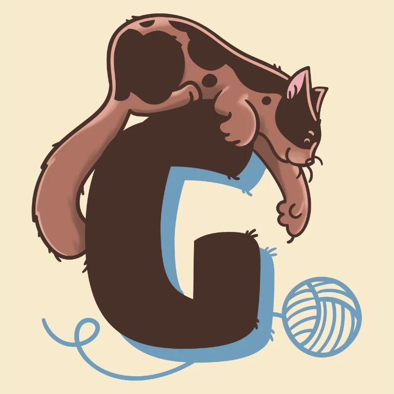 Katze Buchstabe G
