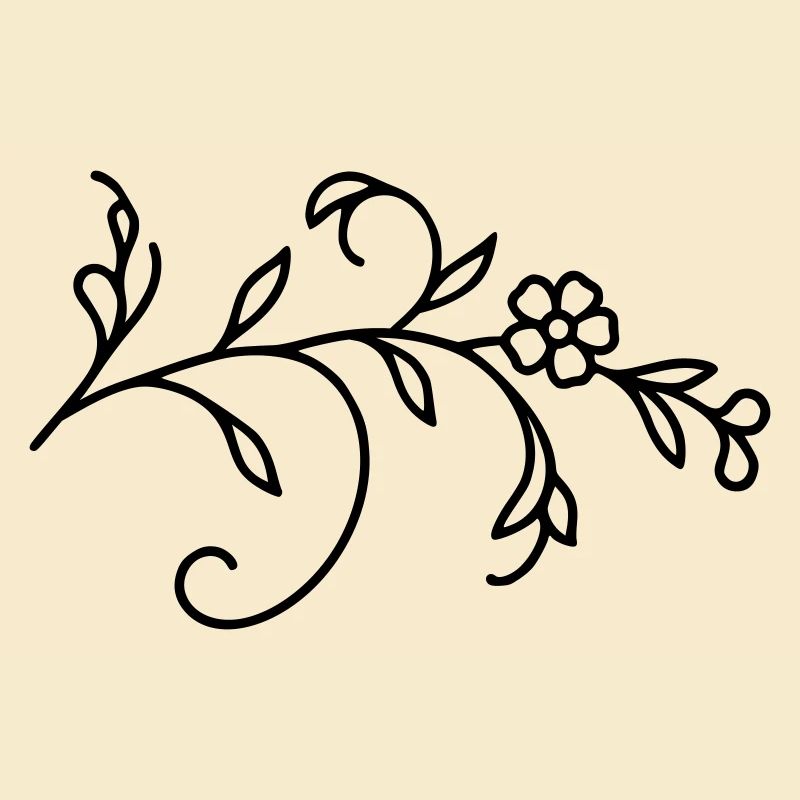 Feuilles de vigne fleuries