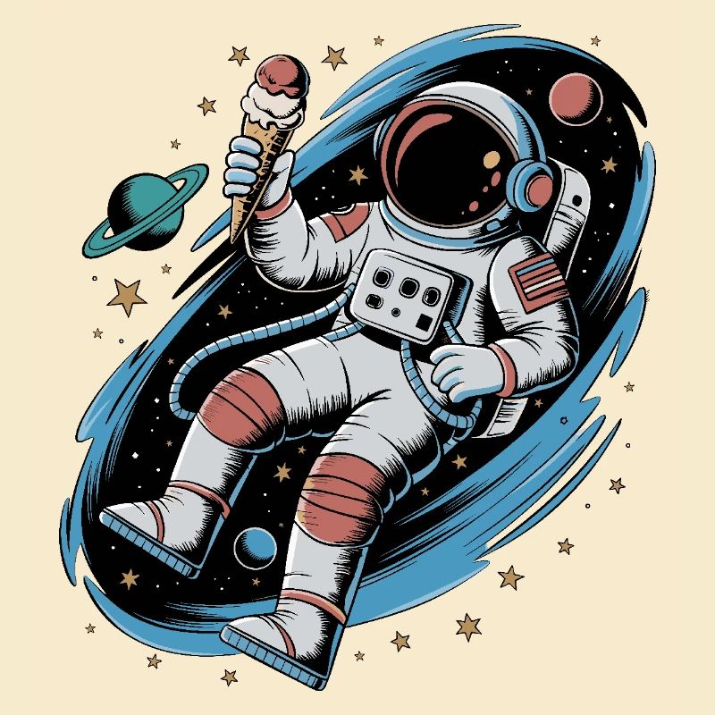 Conception spatiale de l’espace des astronautes avec des planètes et