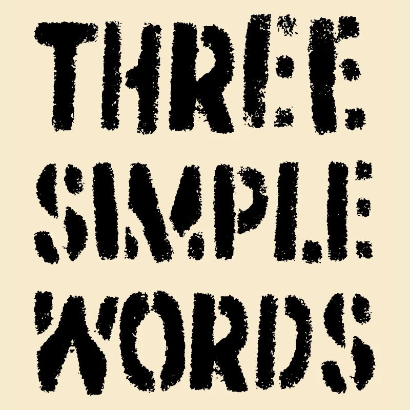 Trois mots simples