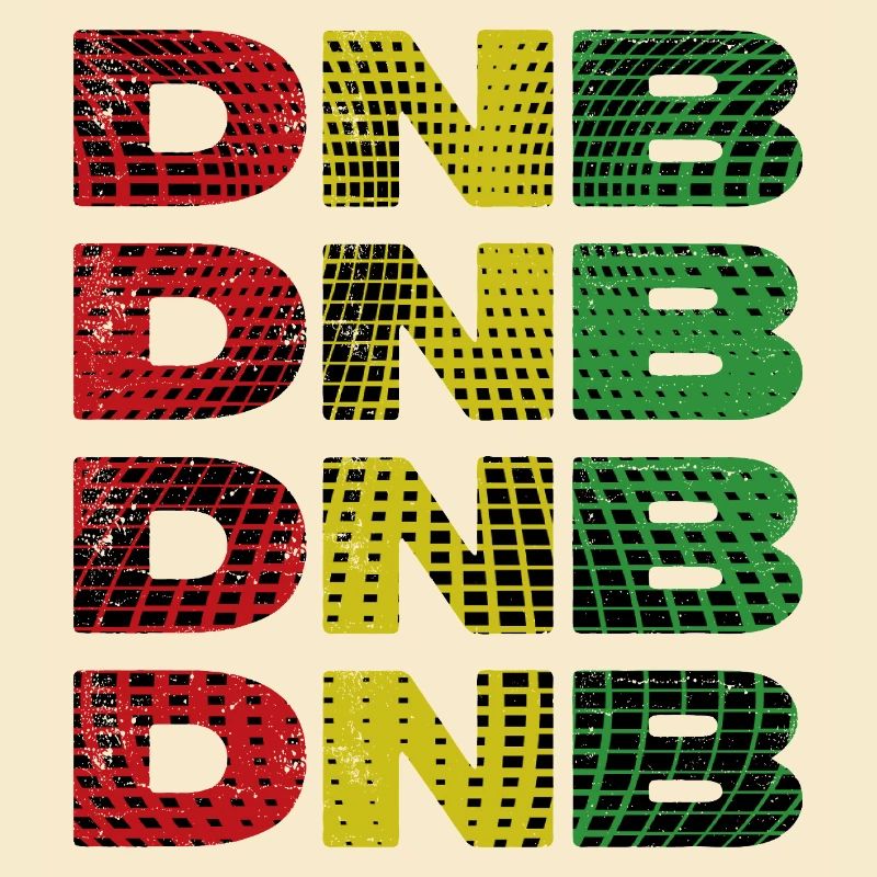 DNB Grid Rainbow Print